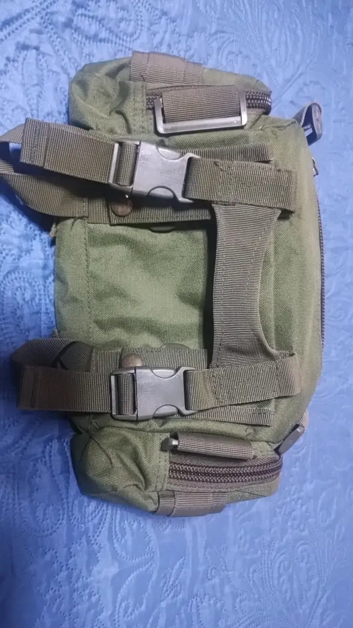 Riñonera táctica verde militar - 2