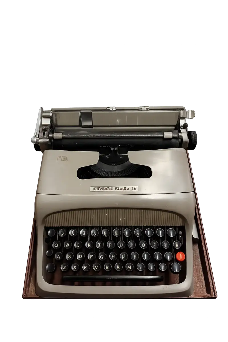 Máquina de escribir Olivetti Studio 44 con estuche - 1