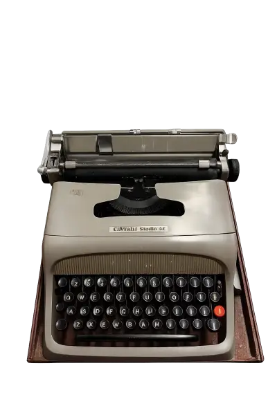 Máquina de escribir Olivetti Studio 44 con estuche - miniatura 1