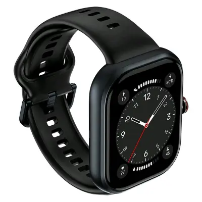 Reloj inteligente negro con pantalla táctil - miniatura 2