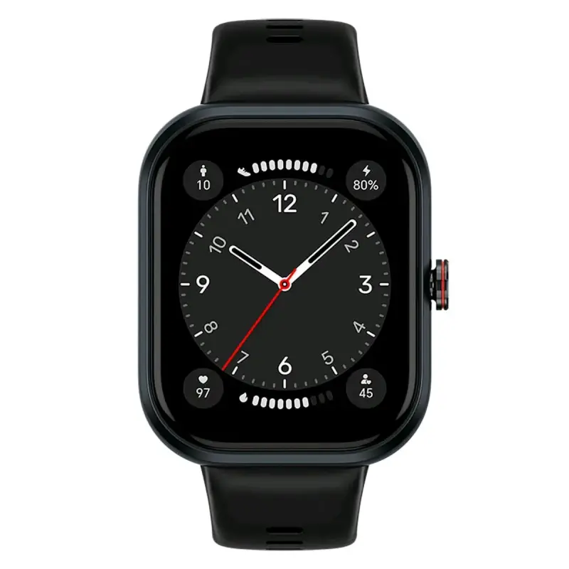 Reloj inteligente negro con pantalla táctil - 6