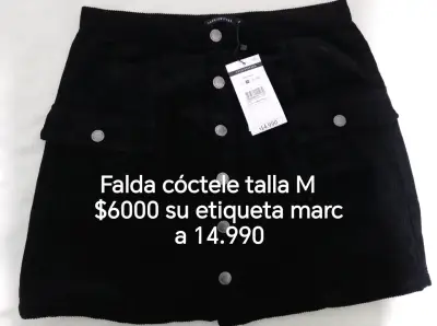 Falda cóctel negra talla M Fashion Park - miniatura 1