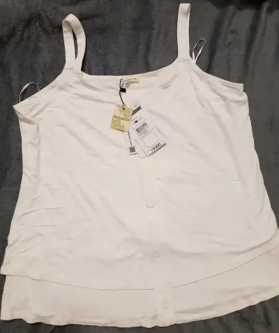 Chaleco de mezclilla gris Fashion Park talla S - miniatura 3