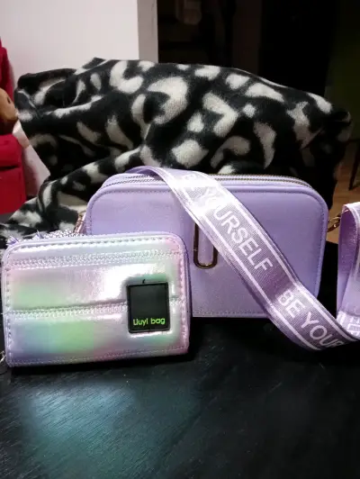 Set de carteras y billeteras Liuyi Bag en tonos pastel - miniatura 1