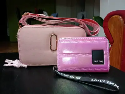 Set de carteras y billeteras Liuyi Bag en tonos pastel - miniatura 3