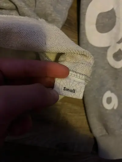 Polerón gris con capucha y diseño Sp5der - miniatura 6