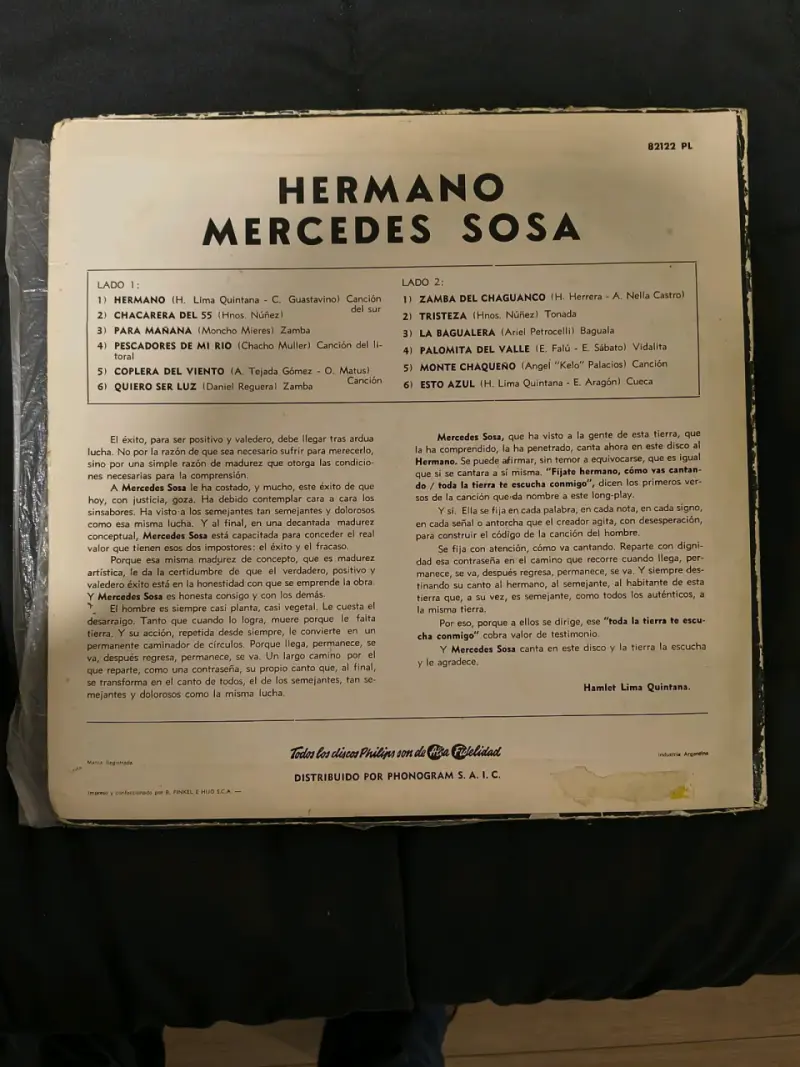 Vinilo Hermano de Mercedes Sosa - Hermano - 2