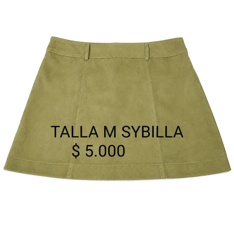 Falda corta verde talla M Sybilla - 1