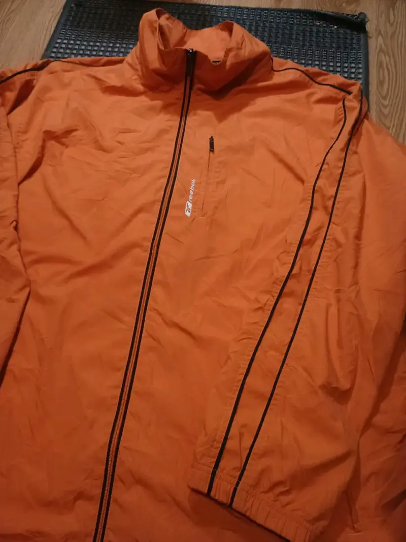 Chaqueta cortaviento naranja Reebok talla 2XL - 2
