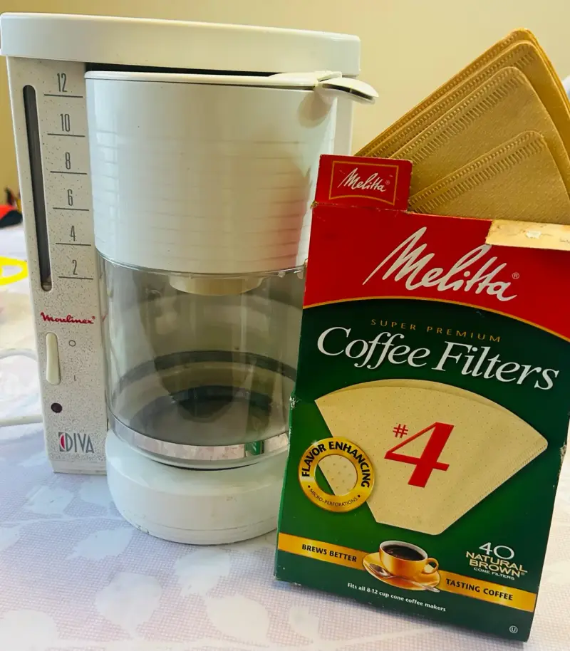 Cafetera Moulinex Diva con filtros Melitta
