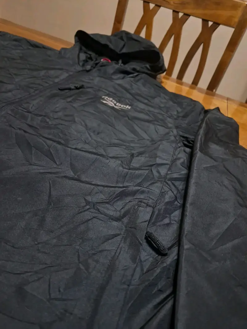 Chaqueta cortaviento negra Reebok talla XL - 3