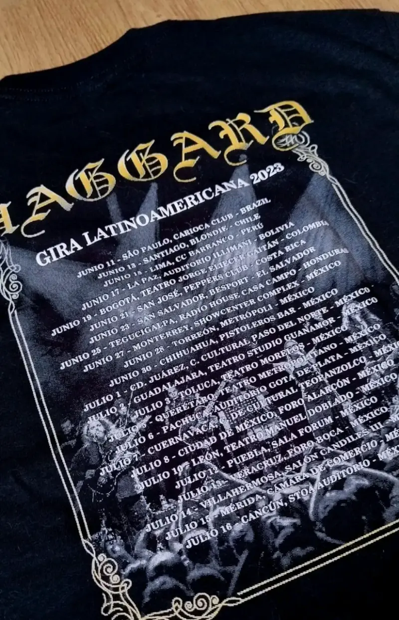 Polera de concierto Haggard Gira Latam 2023 - 4