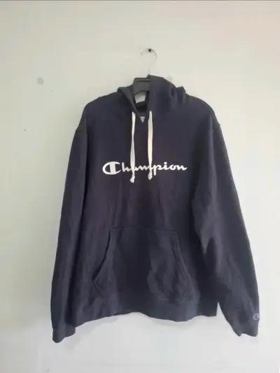 Polerón con capucha Champion azul oscuro - miniatura 1