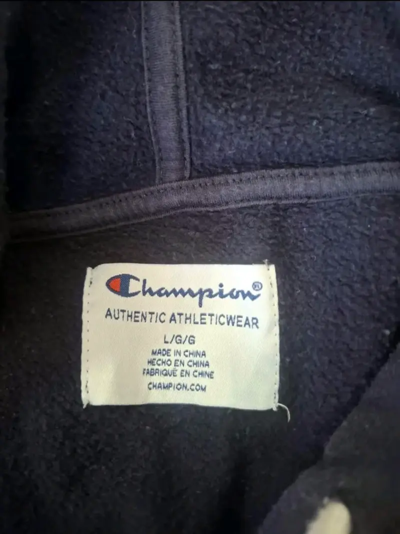 Polerón con capucha Champion azul oscuro - 3