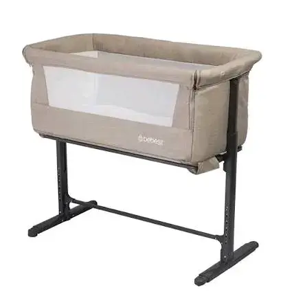 Cuna colecho Bebesit beige ajustable