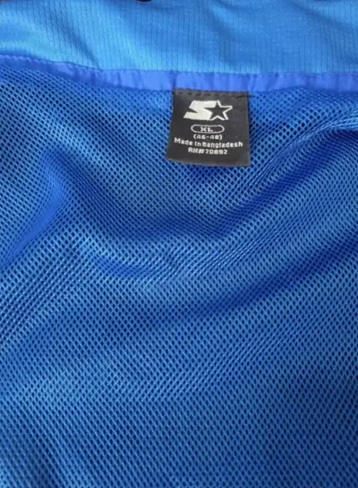 Chaqueta deportiva azul Startercon cierre talla XL - miniatura 3