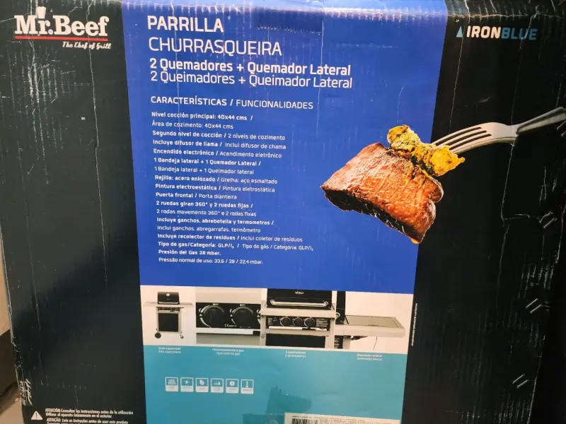Parrilla a gas Mr. Beef con 2 quemadores - 2