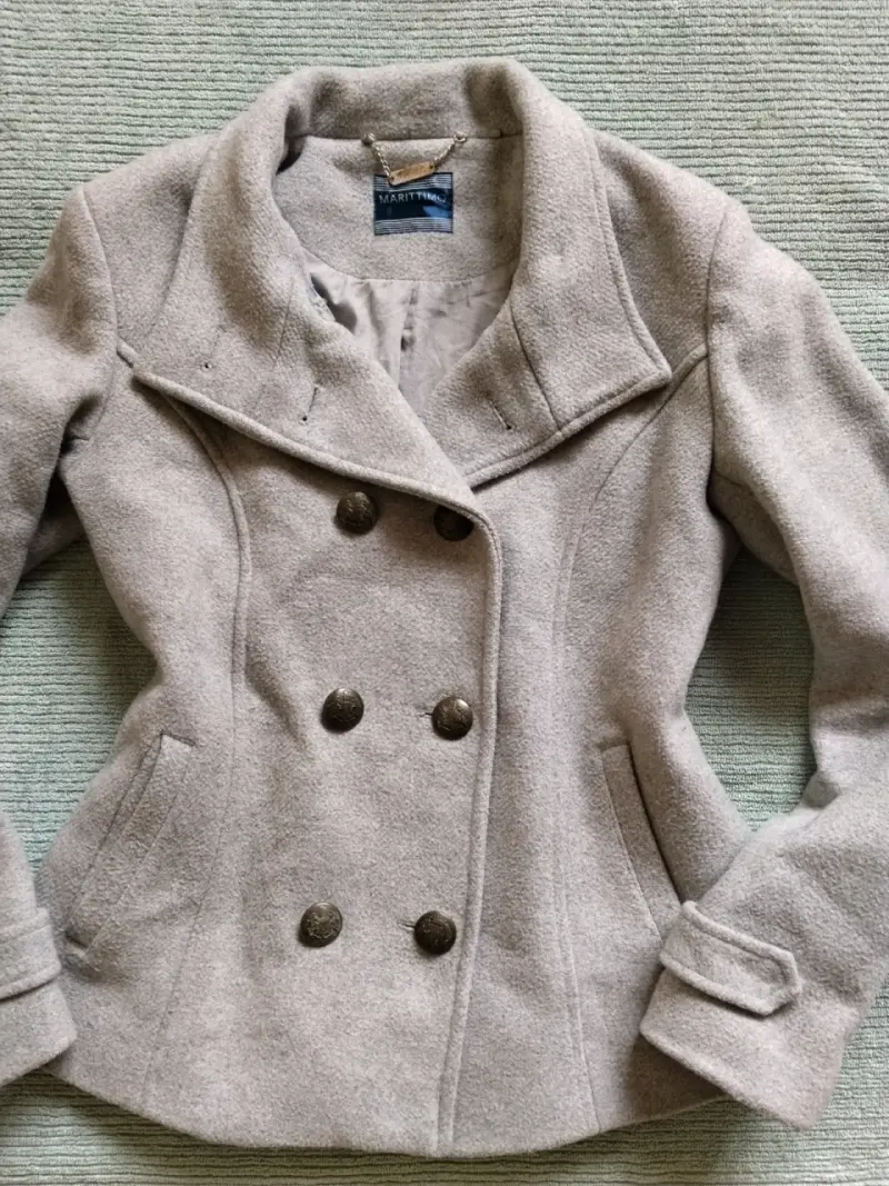 Abrigo de lana gris Marittimo para mujer