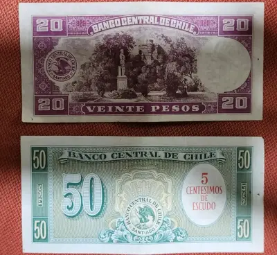 Lote d  billetes chilenos - miniatura 6