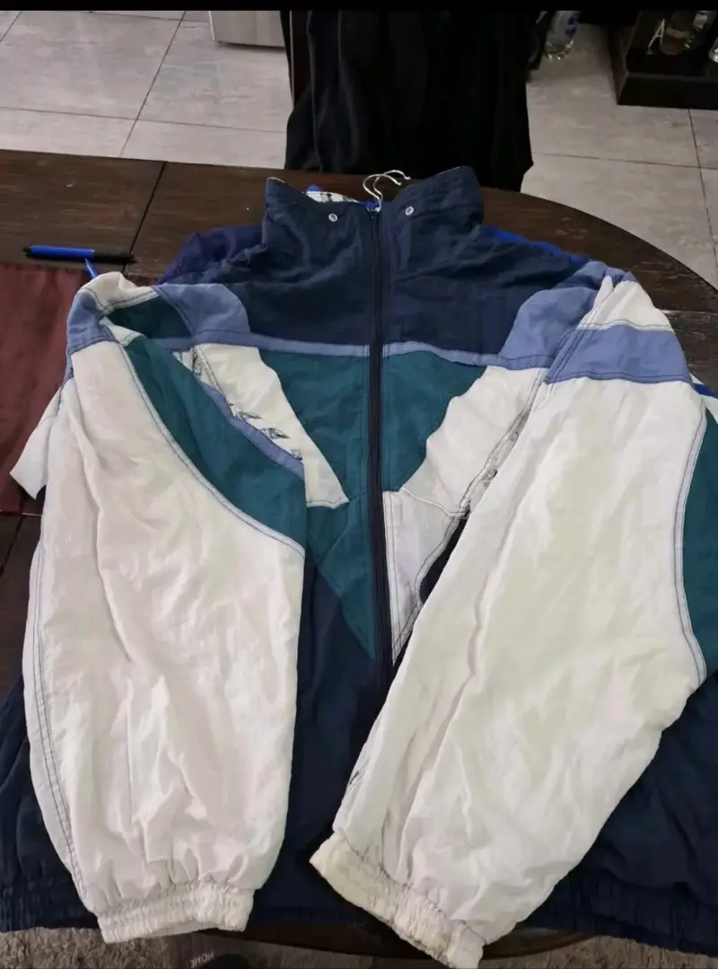 Chaqueta deportiva vintage multicolor talla XL - 4