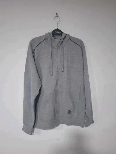 Polerón con capucha gris Fila F-Box para hombre - miniatura 1
