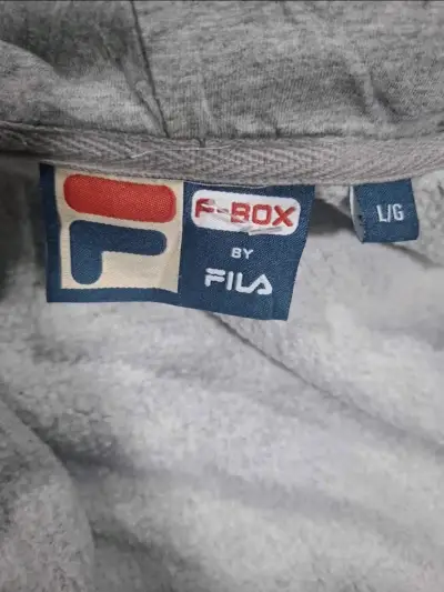 Polerón con capucha gris Fila F-Box para hombre - miniatura 3