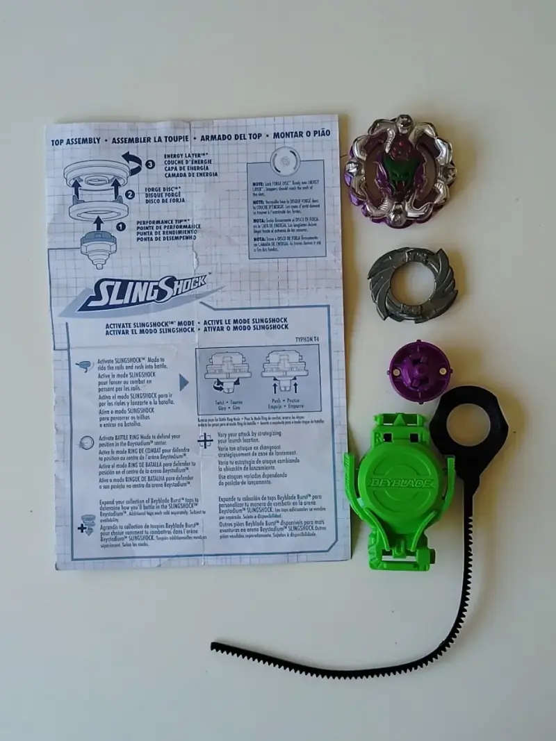 BEYBLADE BURST TURBO TYPHON T4 MARCA HASBRO - 6