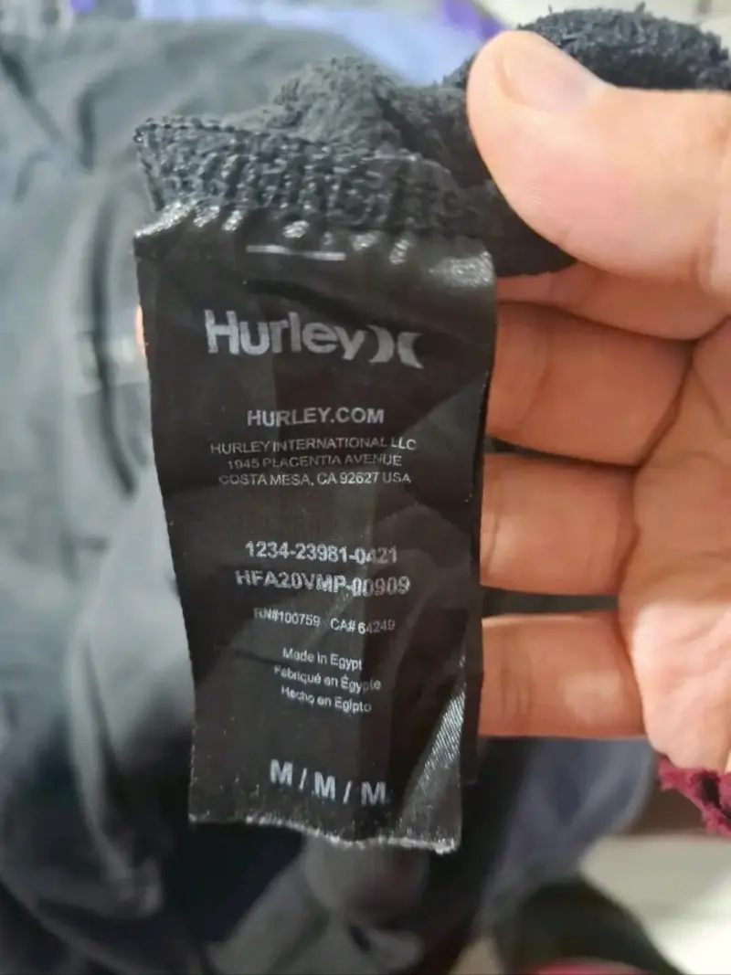 Polerón negro con capucha Hurley talla M - 4