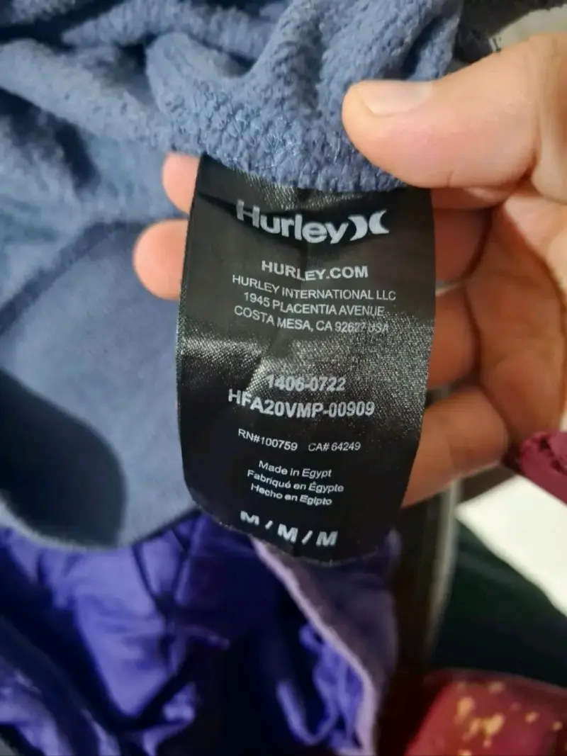 Polerón con capucha azul Hurley para hombre - 4
