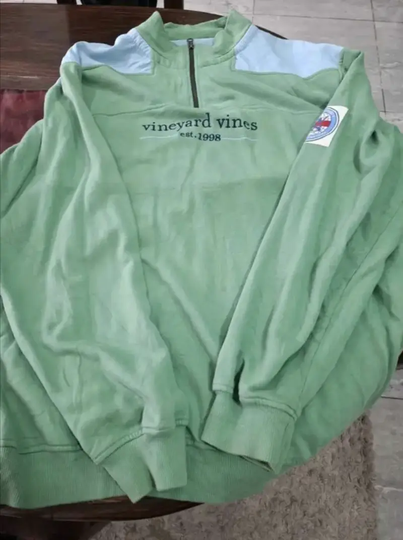 Polerón verde Vineyard Vines con cierre - 5