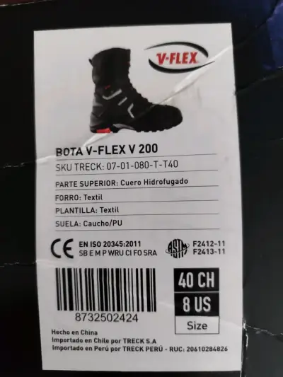 Botas de seguridad térmicas V-Flex V200 negras - miniatura 3