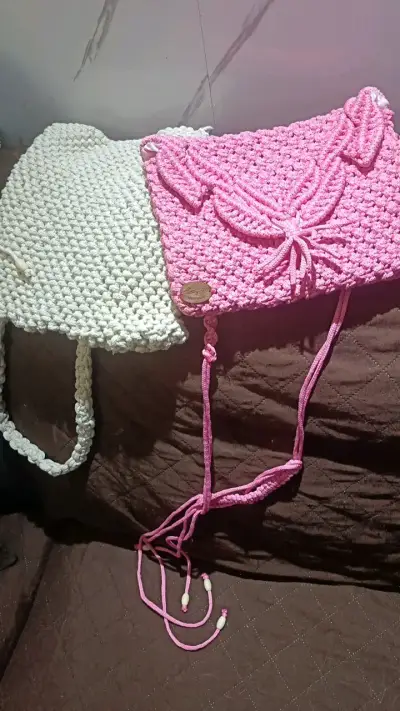 Bolsos de macramé en varios colores - miniatura 6