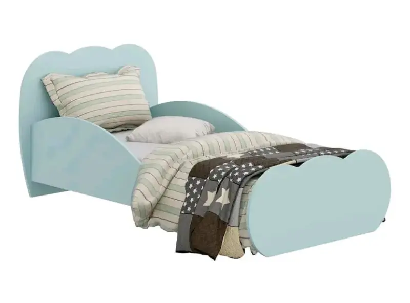Cama transición cloud celeste + colchón drimkit - 3
