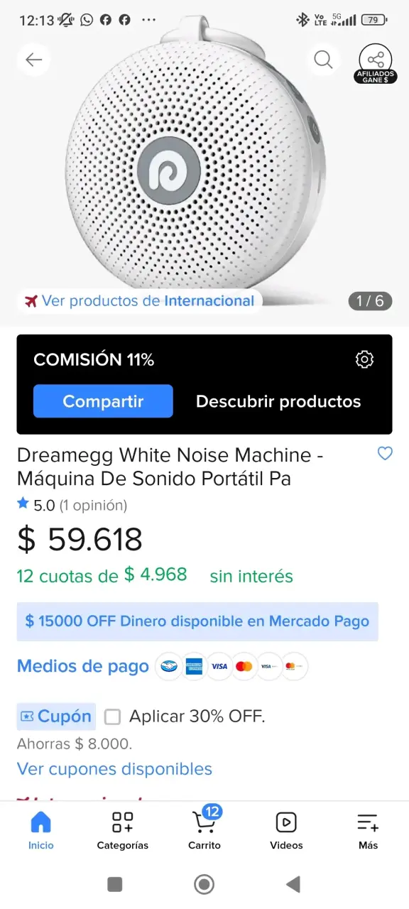 Sonido portátil para dormir - 4