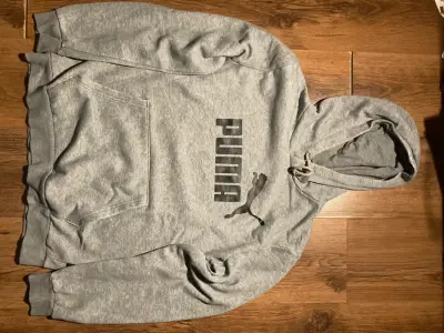 Polerón con capucha gris Puma para hombre - miniatura 1