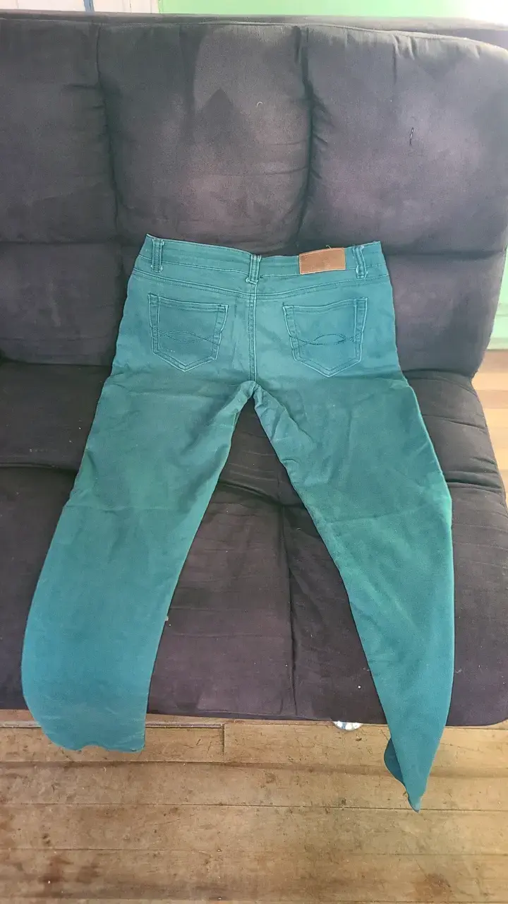 Jeans verdes para mujer en buen estado - 2
