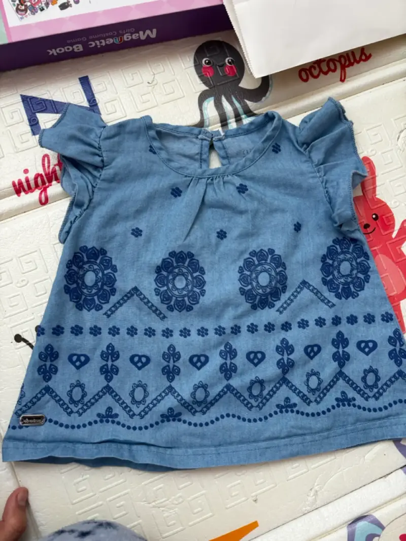 Blusa de niña floral