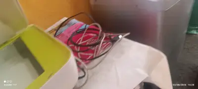 Mochila negra con compartimentos múltiples Eaf - miniatura 4