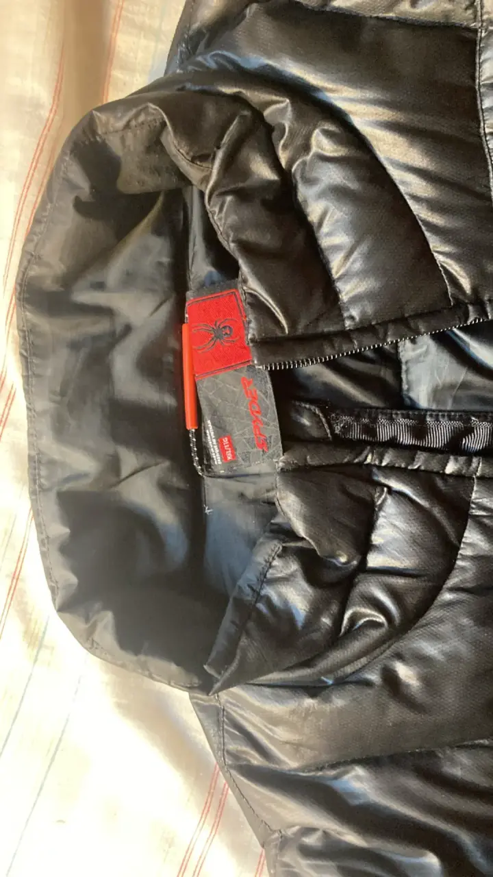 Chaqueta negra Spyder para hombre XL - 4