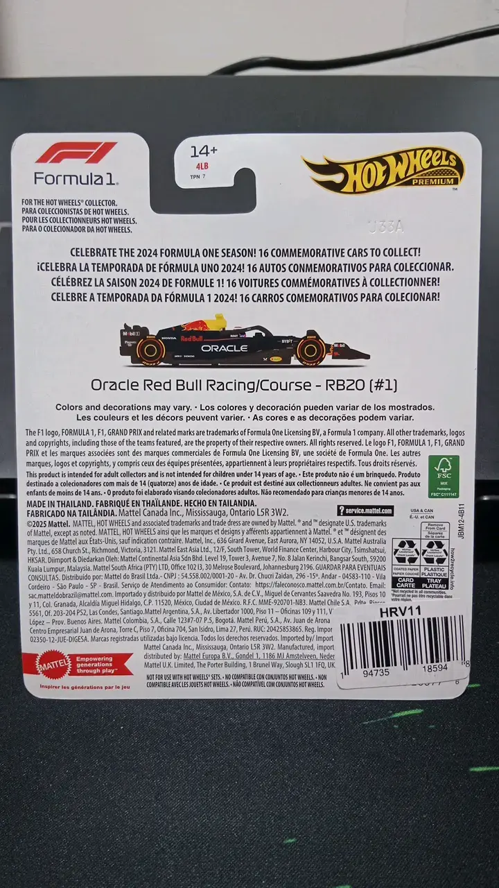 Hot Wheels Premium F1 Red Bull Racing RB20 2024 - 6