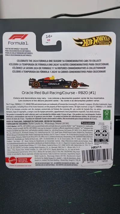 Hot Wheels Premium F1 Red Bull Racing RB20 2024 - miniatura 6