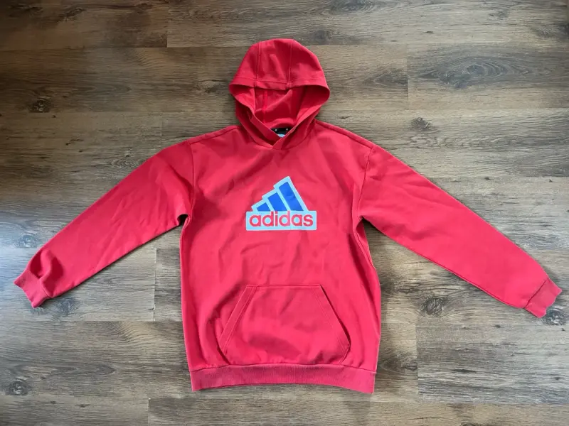 Polerón rojo Adidas para hombre original M - 1