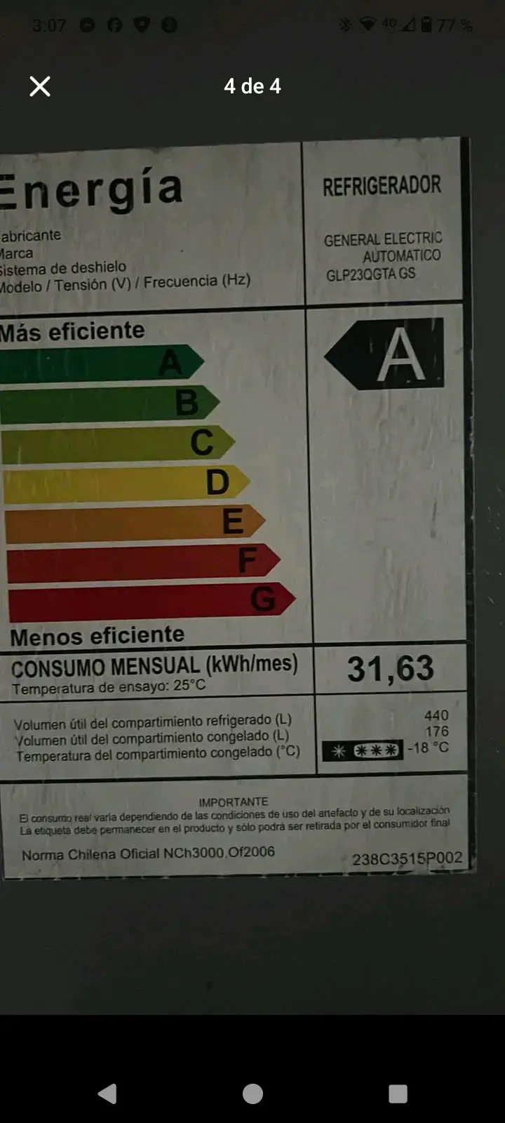 Refrigerador General Electric con Dispensador de Agua - 3