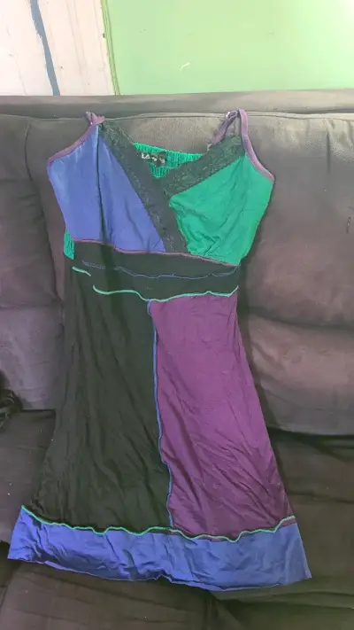 Vestido casual multicolor para mujer - miniatura 1