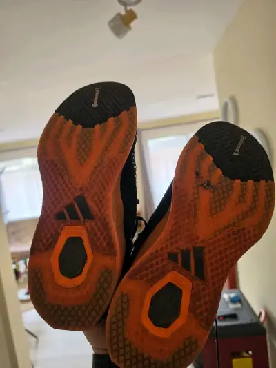 Zapatillas deportivas negras/naranjas Adidas - miniatura 1