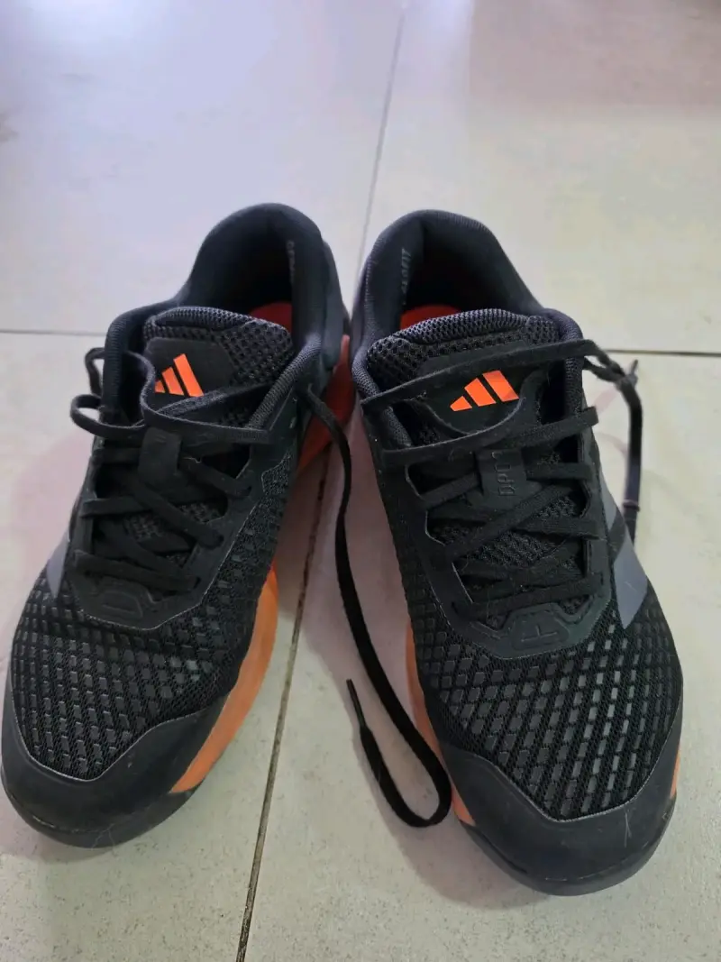 Zapatillas deportivas negras/naranjas Adidas - 4