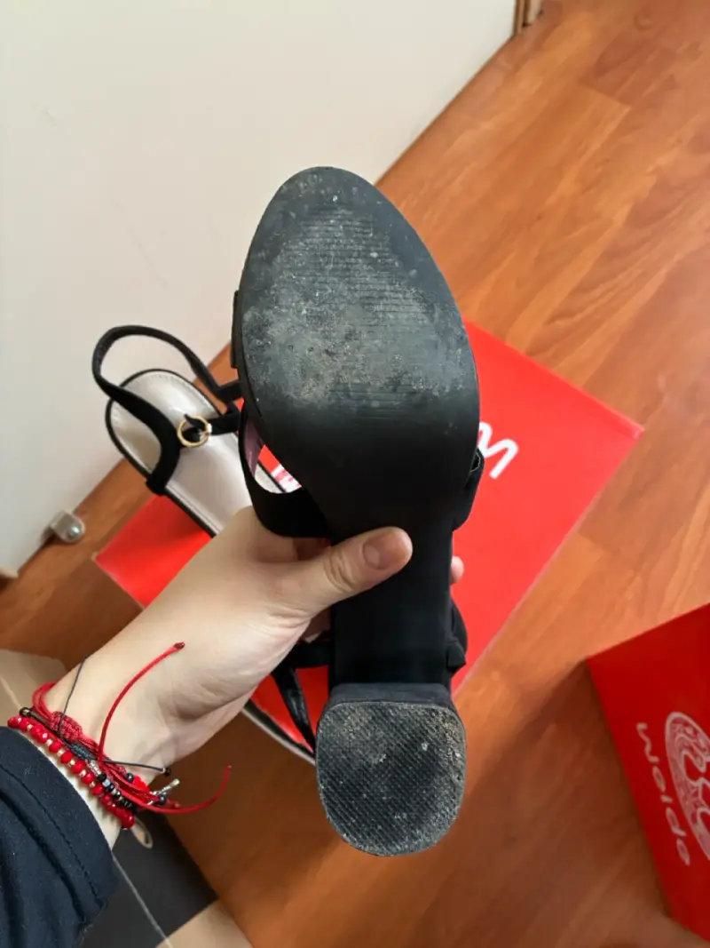 Sandalias de Tacón Weide Alto Negras Talla 40 - 3
