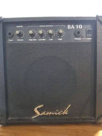 Amplificador de bajo Samick BA 10 en buen estado - miniatura 1