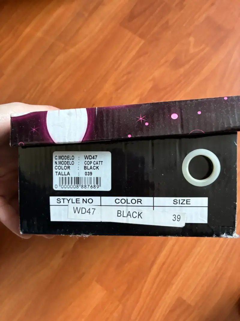 Zapatos de tacón weide negros elegantes talla 39 - 5