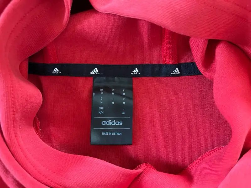 Polerón rojo Adidas para hombre original M - 3